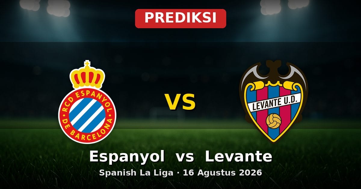 Prediksi Espanyol vs Levante La Liga 16 Agustus 2026: Analisis dan Statistik