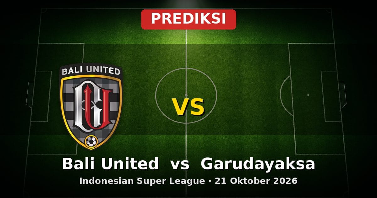 Prediksi Bali United vs Garudayaksa Liga Indonesia 21 Oktober 2026