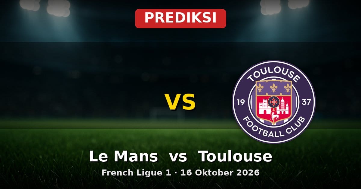 Prediksi Le Mans vs Toulouse Liga Prancis 16 Oktober 2026