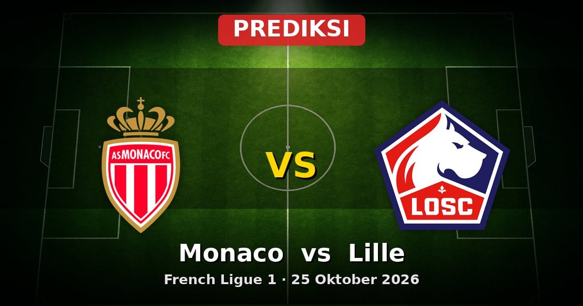 Prediksi Monaco vs Lille Ligue 1 25 Oktober 2026: Laga Ciamik di Stade Louis II