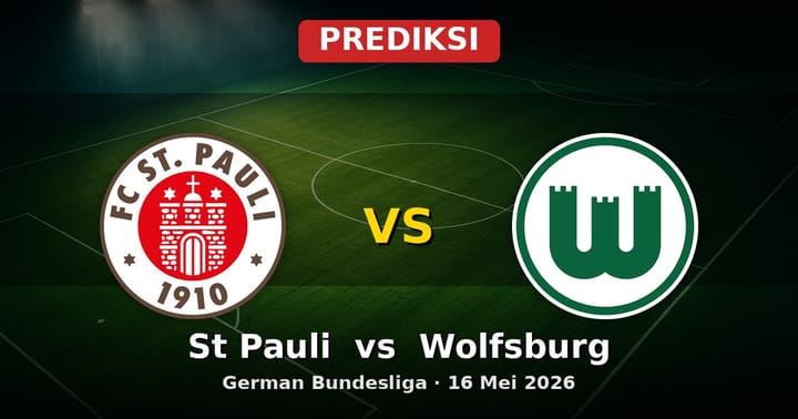 Prediksi St Pauli vs Wolfsburg Bundesliga 16 Mei 2026