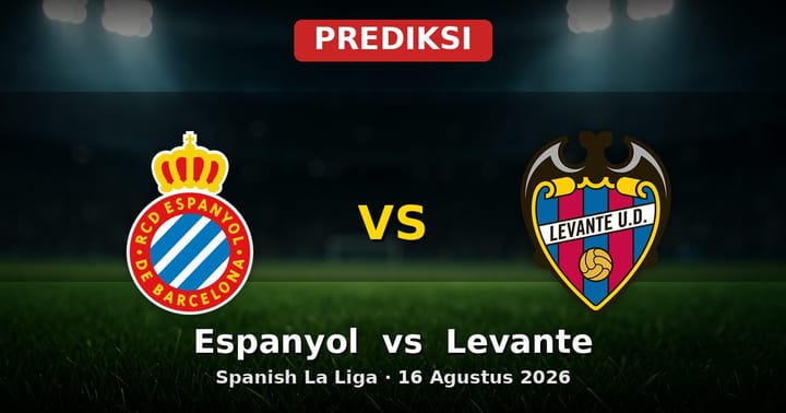 Prediksi Espanyol vs Levante La Liga 16 Agustus 2026: Analisis dan Statistik