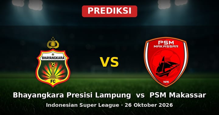 Prediksi Bhayangkara Presisi Lampung vs PSM Makassar Liga Indonesia 26 Okt